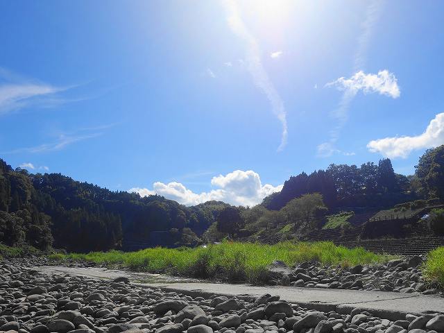大野川の夏空画像