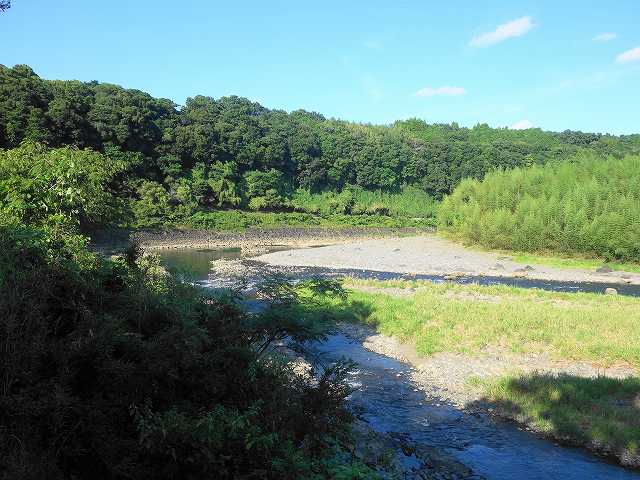 渇水の大野川の画像